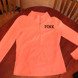 VS pink neon orange activewear sweatshirt